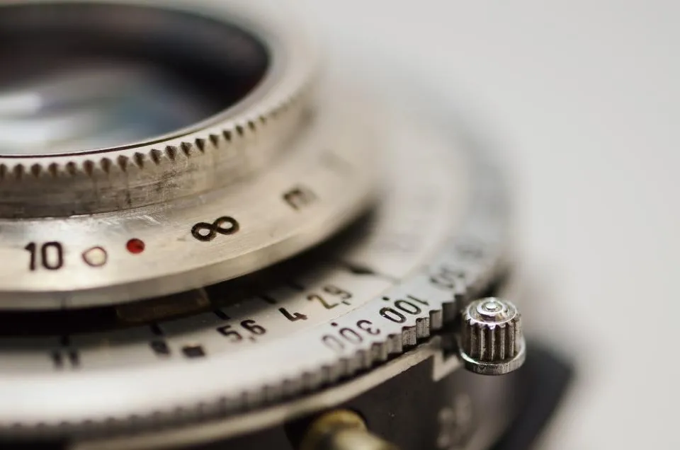 Objectif d’un appareil photo argentique